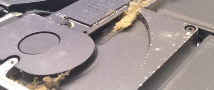 Macbook laptop dust fan