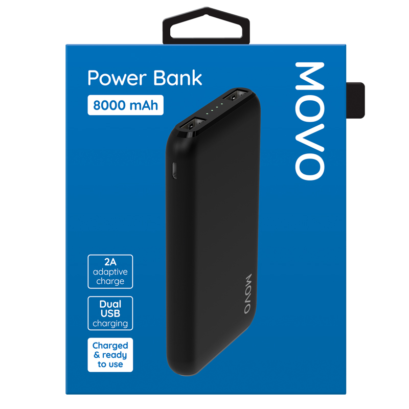 Movo Power Bank 8000mah Black Phones Rescue Accessories